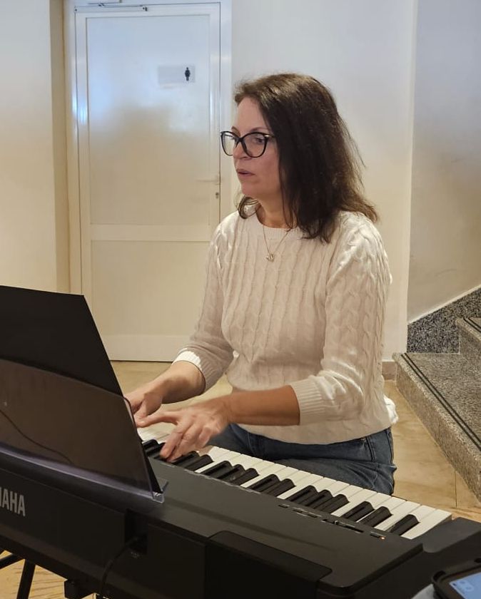 Natalija Saukh am Klavier